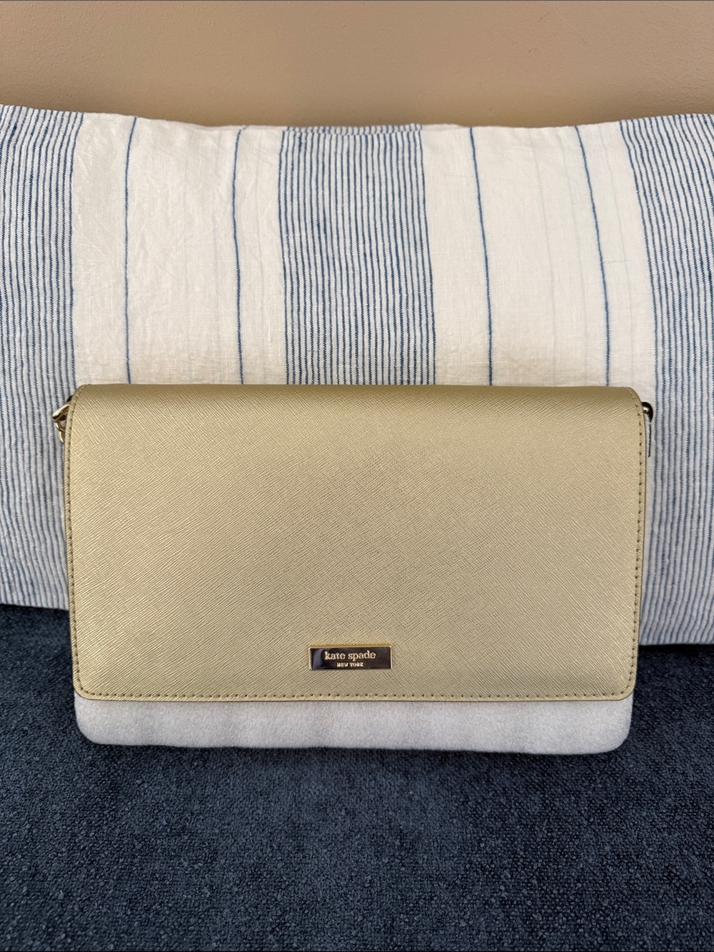 Worn once Kate Spade metallic bag